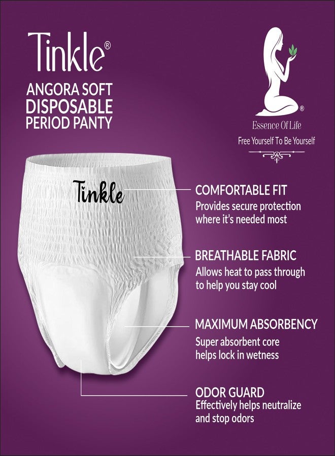 Tinkle Ultra Comfort Period Panties for Women | M-L | Pack of 10 | 360° Leak Protection | Full Coverage | 12-Hour Overnight Protection | Hight Absorbency | For Heavy Flow | Anti-Microbial | No Rashes - Image 3